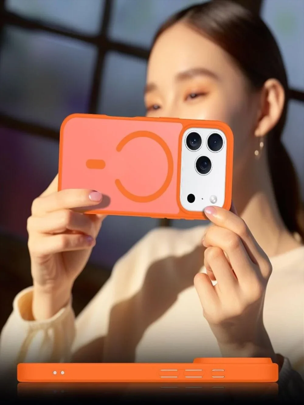 SPIDERCASE Magnetic Case for iPhone 17 Pro – Orange – Brand New – 6.3
